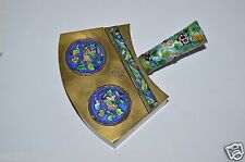 WOW Early Vintage Ornate Brass Painted Crumb Catcher Rare NEEDS FIX picture