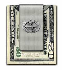 VIETNAM VETERAN STAINLESS STEEL MONEY CLIP - MILITARY VET GIFT -  #PSm' picture