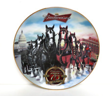 Budweiser 2008 75 Years of Proud Tradition Annual Holiday Plate  N17340 picture