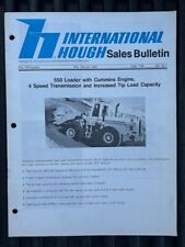 Rare July 1985 International Hough 550 Loader Cummins Engine Bulletin picture