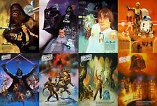 1977/81 Burger Chef 11x17 Star Wars & Empire Strikes Back Poster Prints Set Of 8 picture