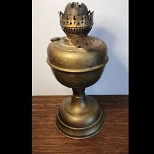 Antique Brass Duplex Double Burner Oil or Kerosene Lamp Made in England Rare picture