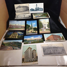 Lot of 13 Vintage Post Cards Architecture picture