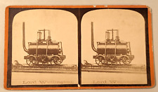 Lord Wellington Steam Locomotive Engine Whitlock Stereoview Photo Leeds England picture