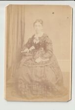 Lebanon Pennsylvania CDV Civil War Era Photo of a lady by A Graeffs Studio of PA picture