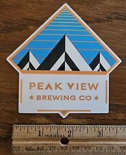 Peak View Brewing Co Sticker Brewery Closed Colorado picture