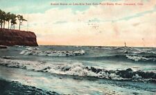 Vintage Postcard 1909 Sunset Lake Erie From Eelis Point Rocky River Cleveland OH picture