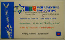 High Adventure Broadcasting (Lebanon) QSL Card- 1982 picture
