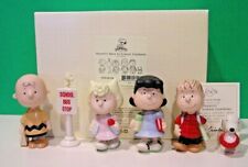 LENOX PEANUTS BACK TO SCHOOL set- Charlie Brown Lucy Linus Sally- NEW in BOX COA picture