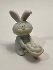 Vintage Fabrizio Easter Bunny w/ Eggs in a Wheelbarrow Figurine for George Good picture