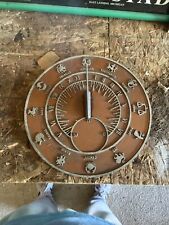 Vintage Your Zodiac Sundial - Antique Bronze, Wrought Iron, and Oxidized Copper picture