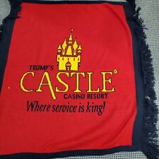 Trump's Castle Casino Atlantic City Vintage Throw Blanket 37x46         