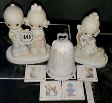 Vintage Precious Moments Lot Figurines Religious Christian 70's 80's picture