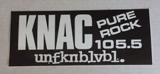 Pure Rock 105.5 KNAC Bumpersticker Unfknblvbl Metallica Van Halen BRAND NEW picture