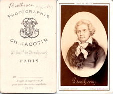 Jacotin, Paris, Ludwig van Beethoven, German composer Vintage CDV albumen c picture