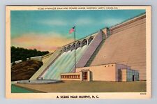 Murphy NC-North Carolina, Hiwassee Dam And Power House Antique Vintage Postcard picture