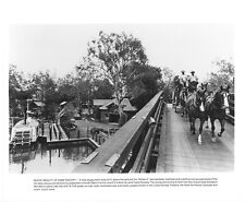 1983 Knott's Berry Farm Camp Snoopy Stagecoach Ramp Black White Press Photo 8x10 picture