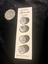 Handpainted Buttons U S Zone-Germany On Card Rothchilds Ithaca Ny picture
