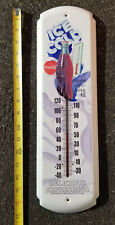 VINTAGE Ice Cold Coca Cola Bottle Gas Station Thermometer Sign  picture