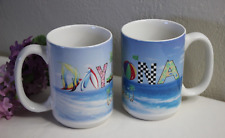 (2) Daytona Beach Coffee Cups Mugs picture