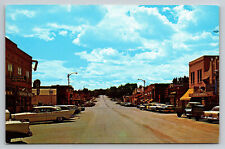 Gillette Wyoming Street View 1950's WY Postcard picture