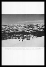 1938 Yosemite National Park California Snow Capped Peaks Photo Ski Print Ad picture