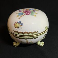 Herend Hvngary Hand painted Gilded Trinket Jewelry Box G1811VBO #22. picture