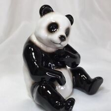 4” Sitting Panda Bear Figurine, Vintage, Seagull, Glazed Porcelain❤️ picture