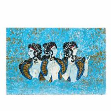 Ancient Greek Minoan Wall Painting Ladies in Blue Small Handmade Decoration picture
