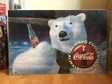 Vintage 1994 Coca-Cola Classic Polar Bear  Poster New with Condition Issues picture