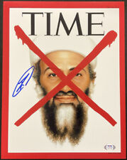 Rob O’Neill Signed Time Cover 11x14 Photo Navy Seal Shot Bin Laden PSA 9A31508 picture