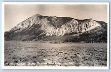 Gunnison Colorado CO Postcard RPPC Photo Crested Butte Mountain c1940's Vintage picture