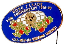 Kiwanis International District Cal-Nev-Ha Rose Parade 75th Anniversary Lapel Pin picture