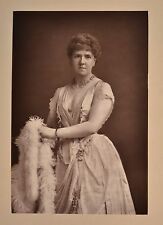 Fine 1890 Cabinet Card Portrait Photo Miss Anna Williams Actress W&D Downey picture