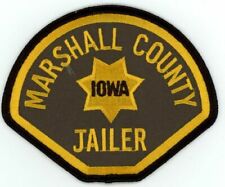IOWA IA MARSHALL COUNTY SHERIFF JAILER NICE SHOULDER PATCH POLICE picture