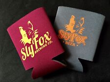 2 SLY FOX Brewing Pennsylvania Can Cooler Coozie Koozie QTY 2 - Maroon And Gray picture