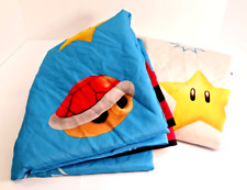 Mario Cart Wii Twin Sheets Set Flat & Fitted Mario Brothers Nintendo Retro picture