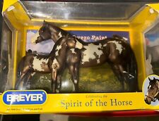Breyer~Overo Paint Mare & Foal~2012-2015~Pinto Lady Phase~Stock Horse Foal~New picture