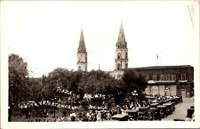 Real Photo Postcard Plaza de Armas in Mexico Early Automobiles Crowds of People picture