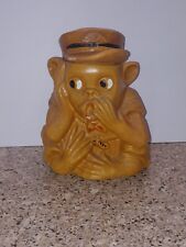 Vintage Maurice Of California Monkey Ceramic Cookie Jar With Cap Super Rare picture