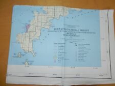 Vintage -- HIAWATHA NATIONAL FOREST MAP -- MICHIGAN -- 1990 picture
