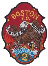 Boston Rescue 2 To Save & Protect Eagle Design NEW Fire Patch  picture