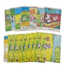 Lot of 8 Herd of Laughter by Wooket Greeting Cards 1990s Funny Farm Cows picture