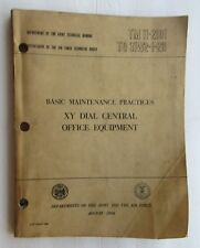 War Department Tech.  Manual Tm 11-2101 Basic Maint. Practices XY Dial Centra 58 picture