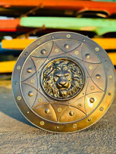 Lion Face Medieval Iron Shield |Viking round shield | Reenactment /Cosplay Costu picture