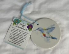 Hummingbird Ceramic Disc Round Hanging Ornament picture