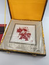 6 Chinese Cut Red Paper Art Matted Mr. Lee Flying Carver of Xiao Li picture