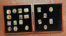 Willabee & Ward set of 19 Princess Diana King Charles Pins Wood Case picture
