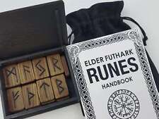 Foxy Ginger Runes Gift set Rune set with Box Bag and Book Divination tools picture