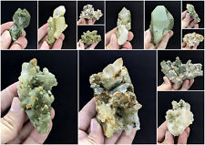 Natural Stunning Lot of Chlorite Quartz Crystals Specimens 12Pcs, 1.7Kg picture